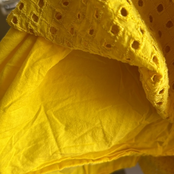 J Crew yellow eyelet sundress - Picture 5 of 7